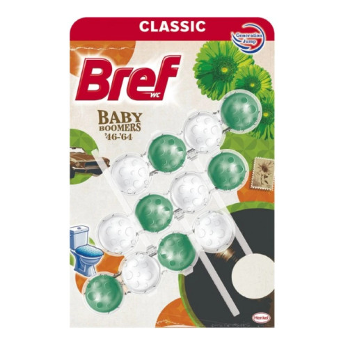 Туалетные блоки Bref Baby Boomers 3×50 г